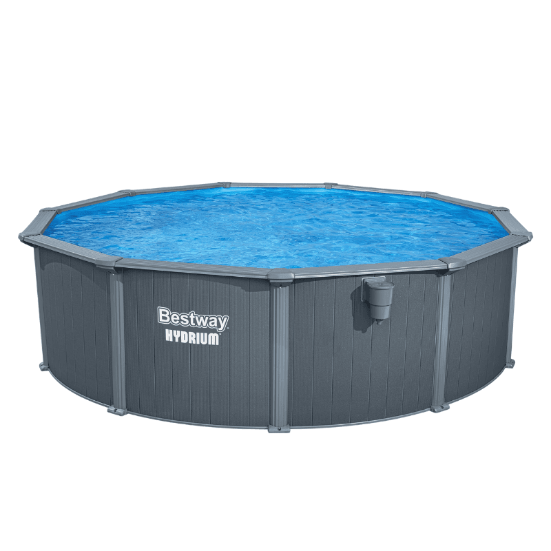 Piscine acier ronde Bestway Hydrium 488 x 130 cm gris foncé
