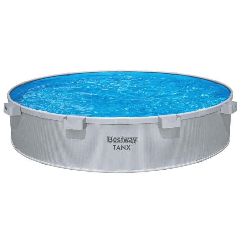 Piscine acier ronde Bestway Stock Tank TANX 305 x 61 cm gris galvanisé - miniature 2
