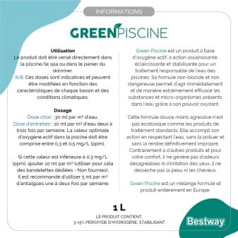 Produit de traitement greenpiscine 1 l 17790 - miniature 2