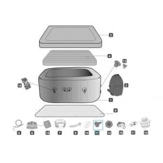 Adaptateur raccord jardin pour vidange de Lay-Z-Spa - miniature 5