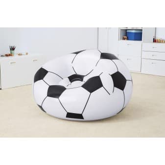 Fauteuil pouf gonflable ballon de foot pour enfant