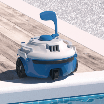 Robot piscine sans fil Guppy bleu fond plat 10m2 - miniature 2
