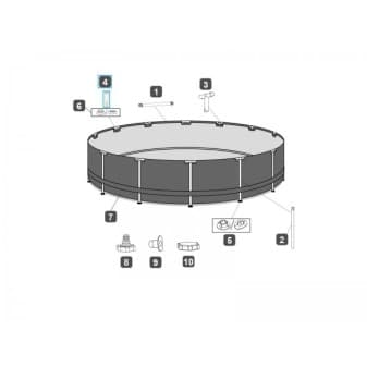 Pin pour les piscines Power Steel et Steel Pro MAX Bestway - miniature 3