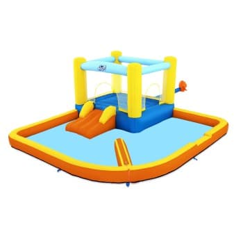 Aire de jeux gonflable avec trampoline et pataugeoire beach bounce 365 × 340 × 152 cm - vue 1