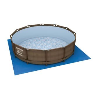 Tapis de sol carré 396 × 396 cm pour piscine hors-sol Fast Set Steel Pro Steel Pro MAX et hydrium 366 cm 58002