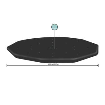 Bâche 4 saisons 493 cm pour piscine ronde hors-sol diam 460 cm ou 488 cm 58249 - vue 1